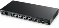 ZYXEL MGS3520-28 28-port Managed Metro Gigabit Switch with 4 of 28 RJ-45 connectors shared with SFP slots , 